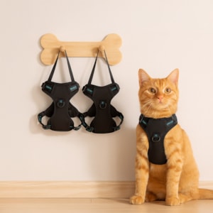 Colete Peitoral Pet Bubble Preto M