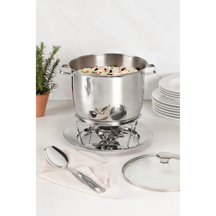 Colher de Arroz em Inox Prata Extrata Tramontina - 32cm - Madel Home