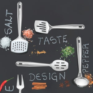 Colher de Arroz Vazada em Inox Prata Extrata Tramontina - 32cm