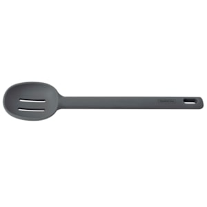 Colher de Servir Vazada em Silicone Cinza Moldê Tramontina - 29cm