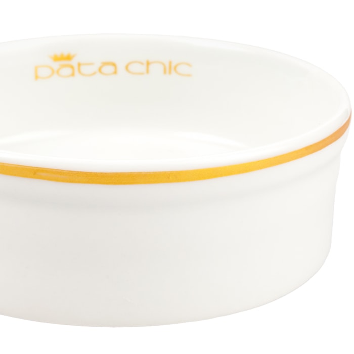 Comedouro Personalizado em Porcelana 15cm Branco - Madel Home
