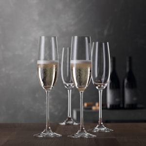 Conjunto 4 Peças Taça Vinho Champagne 210ml Salute Crystal Spiegelau