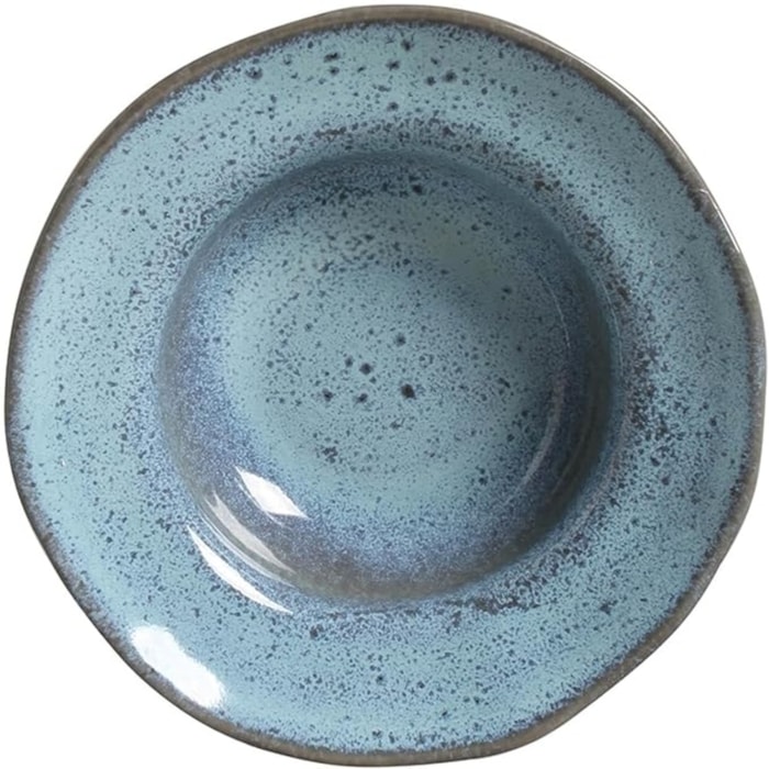 Conjunto 4 Pratos de Entrada em Stoneware Breeze Porto Brasil - 19cm - Madel Home