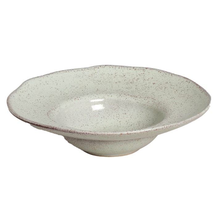 Conjunto 4 Pratos de Massa em Stoneware Pistache Porto Brasil - 28cm - Madel Home