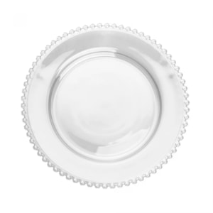 Conjunto 4 Pratos Raso em Cristal Pearl Wolff - 28cm