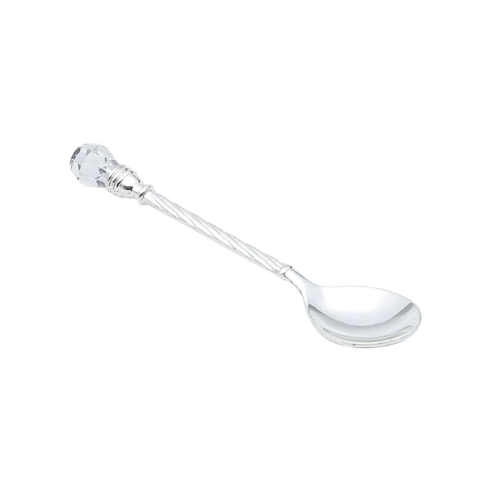 Conjunto 6 Colheres de Café de Zamac Niquelado Crystal Wolff - Madel Home