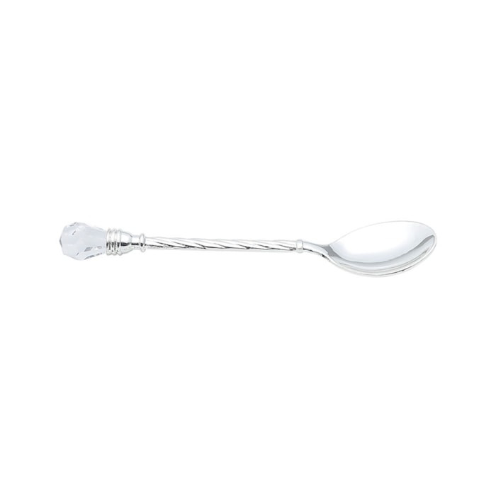 Conjunto 6 Colheres de Café de Zamac Niquelado Crystal Wolff - Madel Home