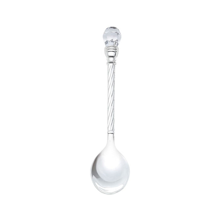 Conjunto 6 Colheres de Café de Zamac Niquelado Crystal Wolff - Madel Home