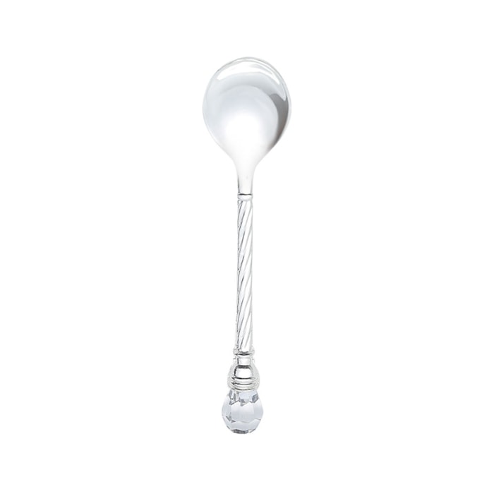 Conjunto 6 Colheres de Café de Zamac Niquelado Crystal Wolff - Madel Home
