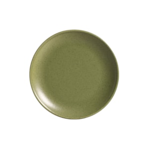 Conjunto 6 Pratos de Sobremesa em Cerâmica Organic Olive Alleanza - 21cm
