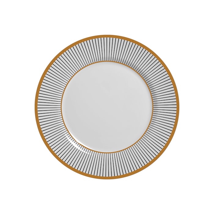 Conjunto 6 Pratos de Sobremesa em Cerâmica Ritz Alleanza - 21cm - Madel Home