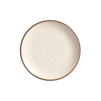 Conjunto 6 Pratos de Sobremesa em Cerâmica Vanilla Alleanza - 21cm