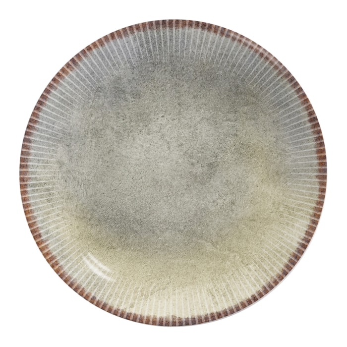 Conjunto 6 Pratos Raso em Cerâmica Jacarta Alleanza - 29cm - Madel Home