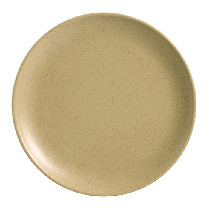 Conjunto 6 Pratos Raso em Cerâmica Organic Sand Alleanza - 29cm - Madel Home