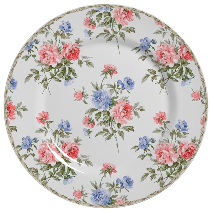 Conjunto 6 Pratos Raso em Cerâmica Romântica Alleanza - 29cm - Madel Home