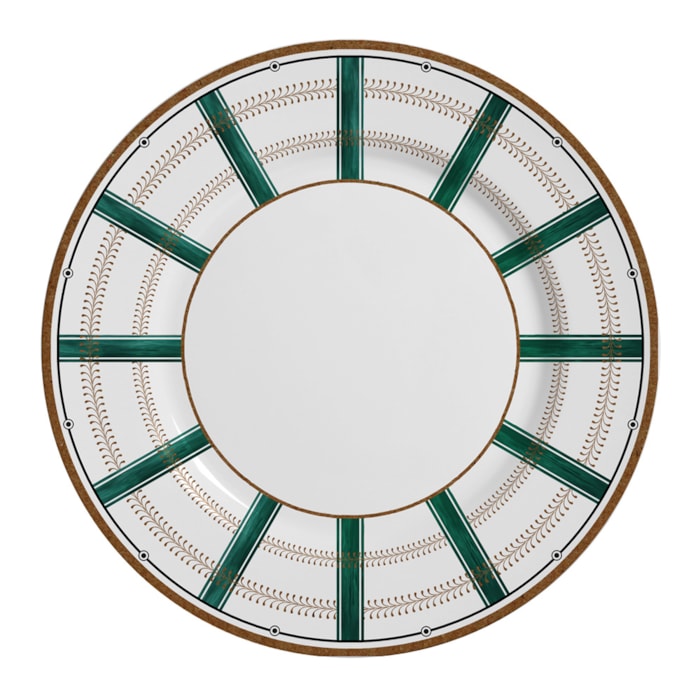 Conjunto 6 Pratos Raso em Cerâmica Taj Alleanza - 29cm - Madel Home