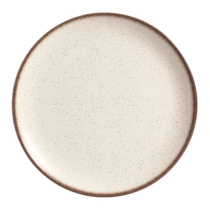 Conjunto 6 Pratos Raso em Cerâmica Vanilla Alleanza - 29cm - Madel Home
