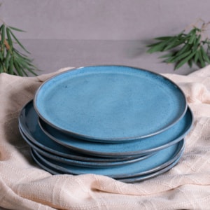 Conjunto 6 Pratos Raso em Stoneware Bio Breeze Porto Brasil - 27,5cm