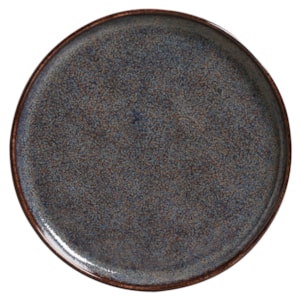 Conjunto 6 Pratos Sobremesa em Stoneware Bio Titanium Porto Brasil - 21,5cm