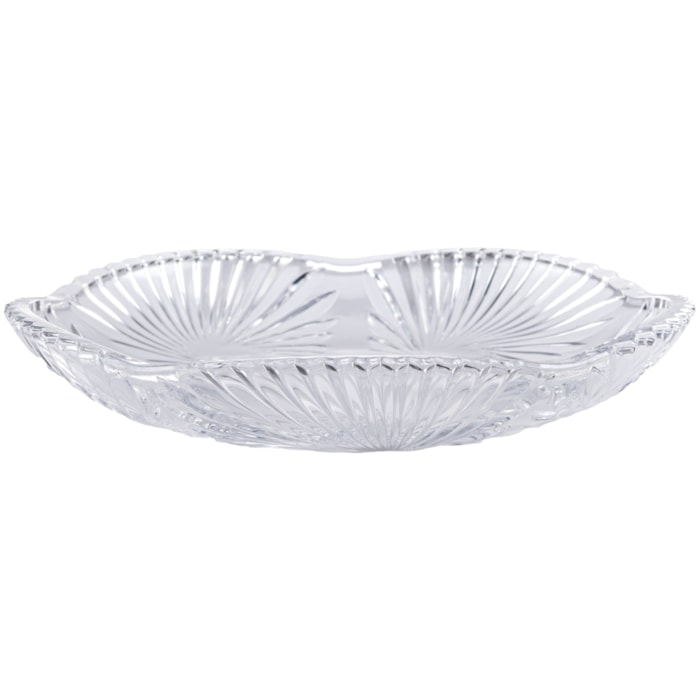 Conjunto 6 Pratos Sobremesa em Vidro Incolor - 17cm - Madel Home