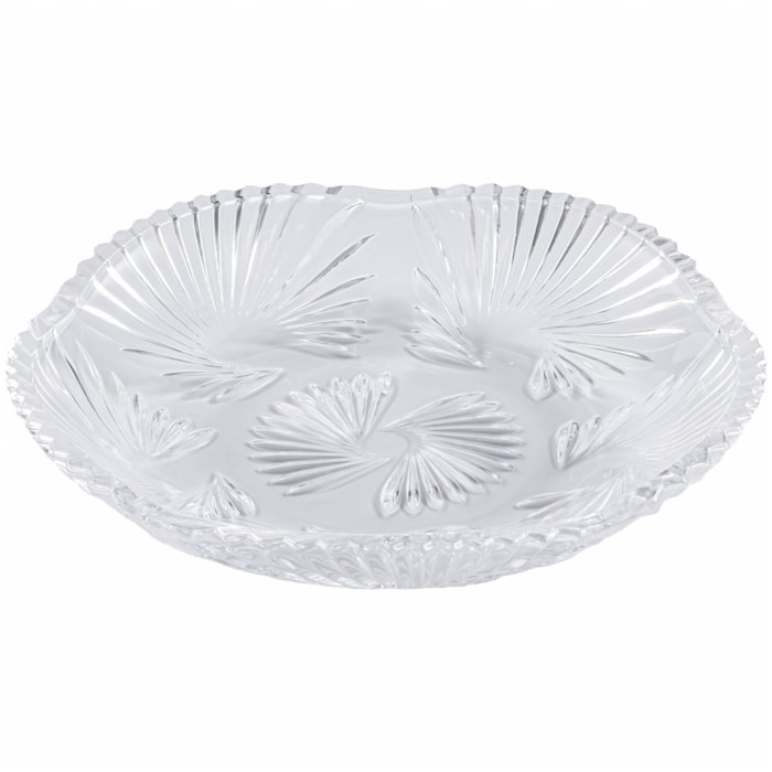 Conjunto 6 Pratos Sobremesa em Vidro Incolor - 17cm - Madel Home