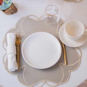 Conjunto 6 Xícaras de Chá em Cerâmica Gourmet Alleanza - 250mL
