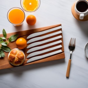 Conjunto de 6 Facas Para Aperitivo Daniela Inox Riva