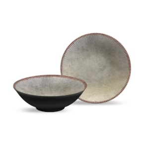 Conjunto de Bowls de Cerâmica Jacarta Alleanza - 6 Peças