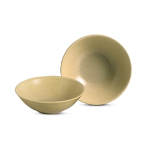 Conjunto de Bowls de Cerâmica Organic Sand Alleanza - 6 Peças