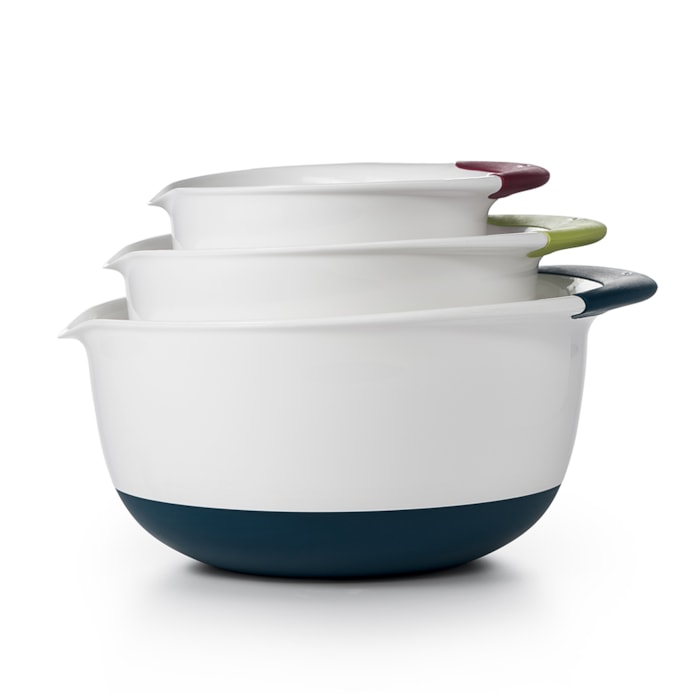 Conjunto de Bowls de Plástico Branco Oxo - 3 Peças - Madel Home