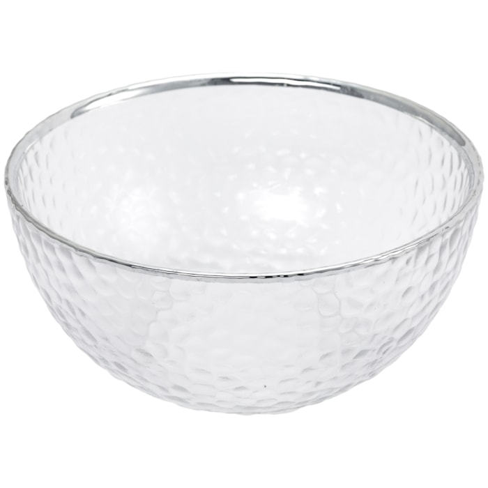 Conjunto de Bowls de Vidro Prata - 4 Peças  - Madel Home