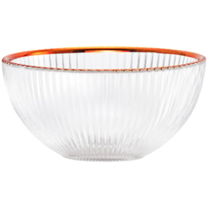 Conjunto de Bowls de Vidro Rosê - 4 Peças 