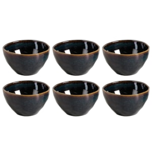 Conjunto de Bowls Orgânico 558 ml Porto Brasil Oceano - 6 Peças