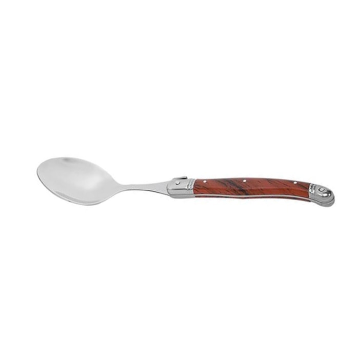Conjunto de Colheres em Inox Madeira Laguiole La Tour - 6 Peças - Madel Home