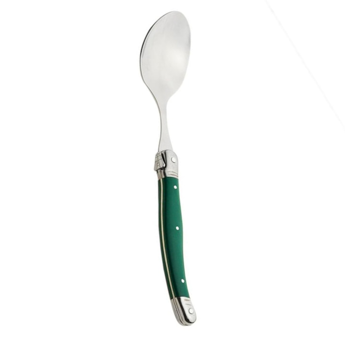Conjunto de Colheres em Inox Verde Laguiole La Tour - 6 Peças - Madel Home