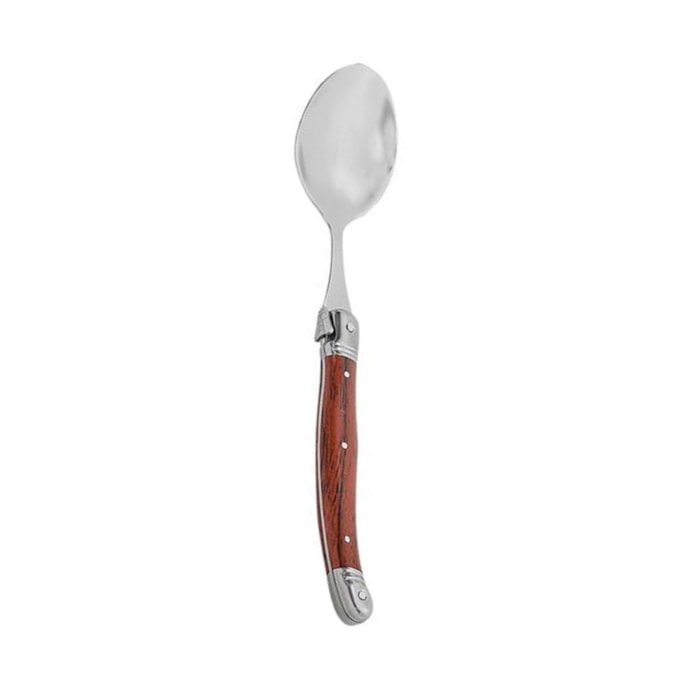 Conjunto de Colheres Sobremesa em Inox Madeira Laguiole La Tour - 6 Peças - Madel Home