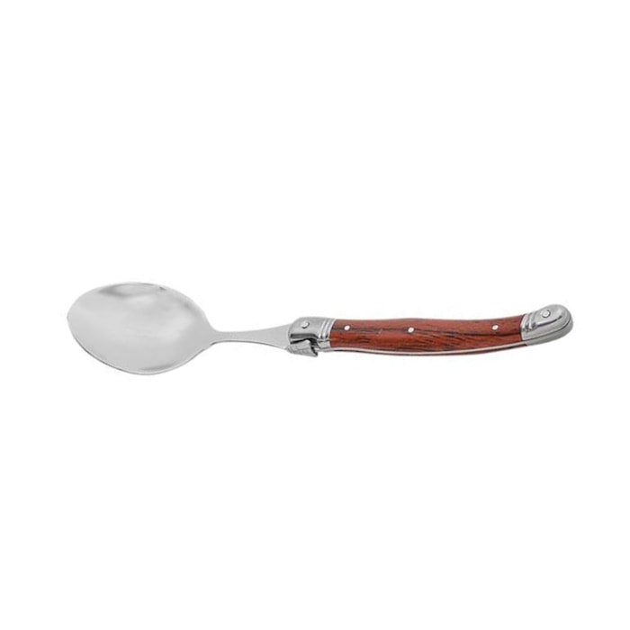 Conjunto de Colheres Sobremesa em Inox Madeira Laguiole La Tour - 6 Peças - Madel Home