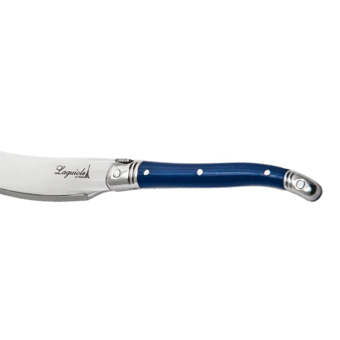 Conjunto de Espátulas para Manteiga e Patê em Inox Azul Laguiole La Tour - 4 Peças - Madel Home