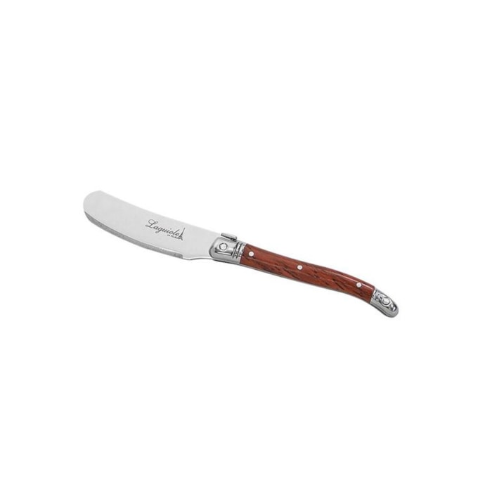 Conjunto de Espátulas para Manteiga e Patê em Inox Madeira Laguiole La Tour - 4 Peças - Madel Home