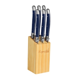 Conjunto de Facas em Inox Azul Laguiole La Tour - 6 Peças