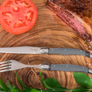 Conjunto de Facas em Inox Cinza Laguiole La Tour - 6 Peças