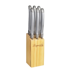 Conjunto de Facas em Inox Cinza Laguiole La Tour - 6 Peças
