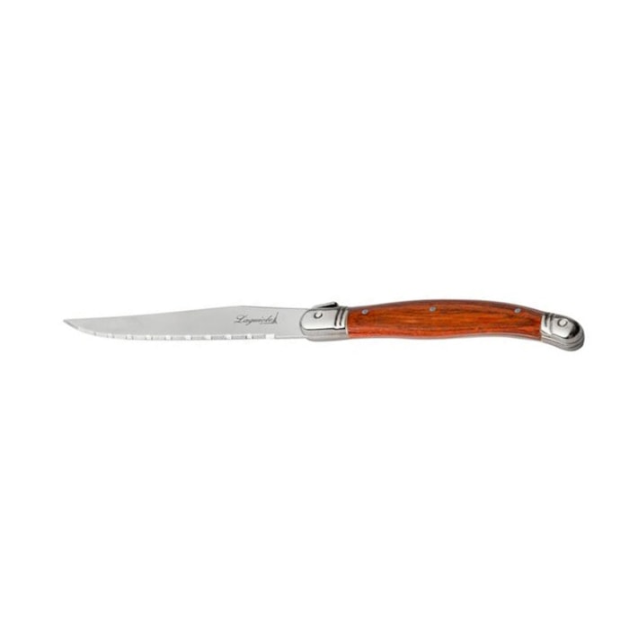 Conjunto de Facas em Inox Madeira Laguiole La Tour - 6 Peças - Madel Home