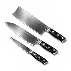 Conjunto de Facas em Inox Preto Laguiole La Tour - 3 Peças