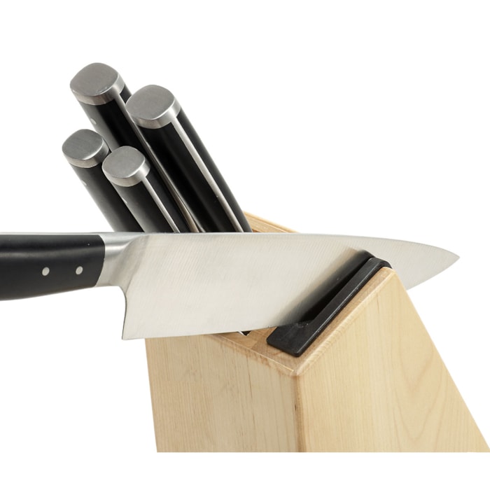 Conjunto de Facas Forjadas 6 Peças Cepo Madeira KitchenAid - Madel Home