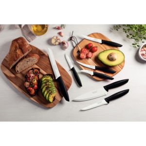 Conjunto de Facas Plenus 7 Pç Inox Cabos Polipropileno Tramontina Preto