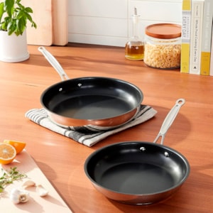 Conjunto de Frigideiras Chef's Classic Prata Cuisinart - 2 Peças 
