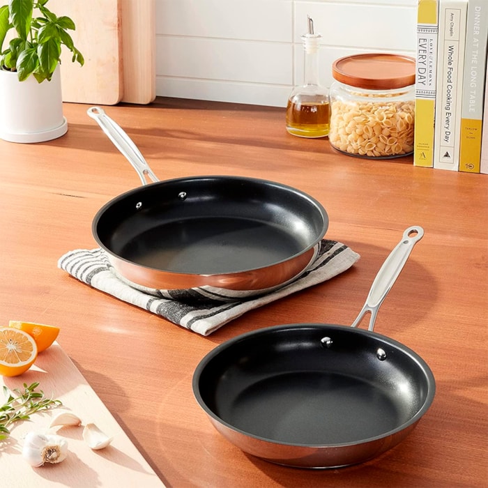 Conjunto de Frigideiras Chef's Classic Prata Cuisinart - 2 Peças - Madel Home