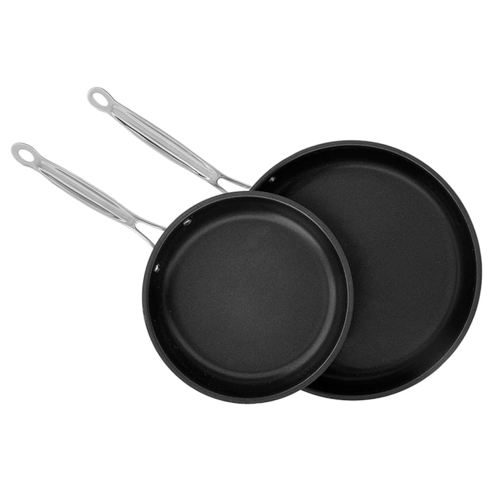 Conjunto de Frigideiras Chef's Classic Prata Cuisinart - 2 Peças - Madel Home