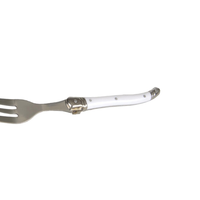 Conjunto de Garfos Sobremesa em Inox Branco Laguiole La Tour - 6 Peças - Madel Home